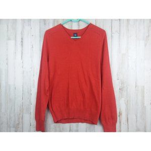 Gap Men's V-Neck Red Lightweight Sweater Small
